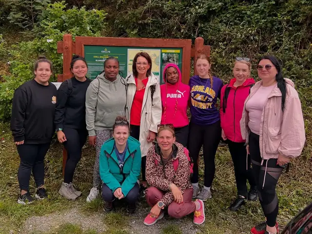 The women's group on a hike in County Kerry